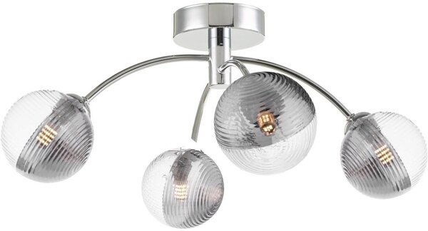 Dar Lighting modern mennyezeti lámpa izzy csiszolt króm darizz0450-18
