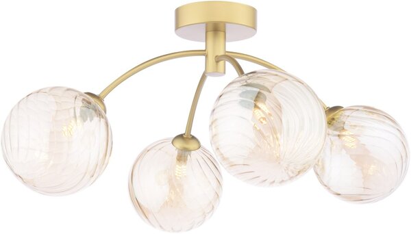 Dar Lighting modern mennyezeti lámpa izzy borostyán arany darizz0435-26