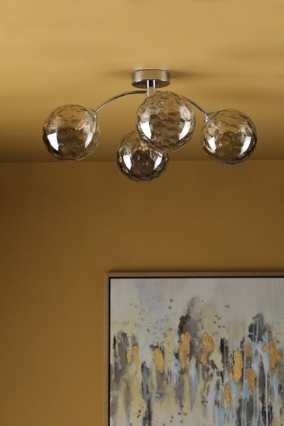 Dar Lighting modern mennyezeti lámpa izzy csiszolt króm darizz0450-10