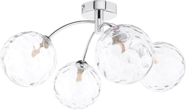Dar Lighting modern mennyezeti lámpa izzy csiszolt króm darizz0450-12