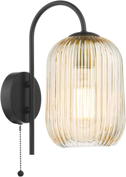 Dar Lighting modern fali lámpa idra matt fekete daridr0722-saw6506