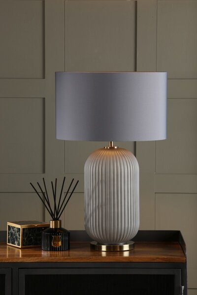 Dar Lighting modern asztali lámpa helicon antik sárgaréz szürke darhel4239