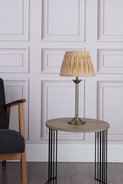 Dar Lighting klasszikus asztali lámpa hatton antik sárgaréz darhat4275