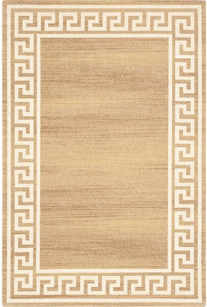 Világosbarna gyapjú szőnyeg 100x180 cm Cesar – Agnella