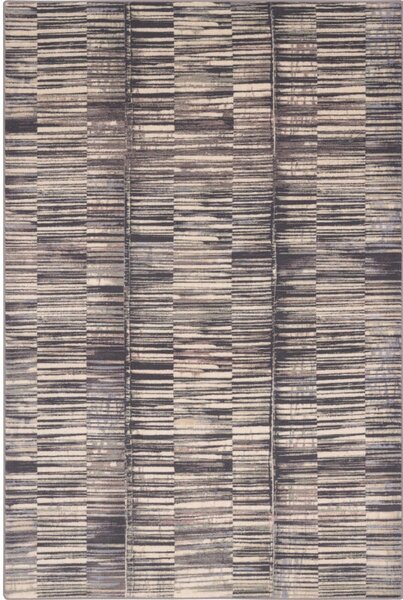 Szürke gyapjú szőnyeg 200x300 cm Grids – Agnella