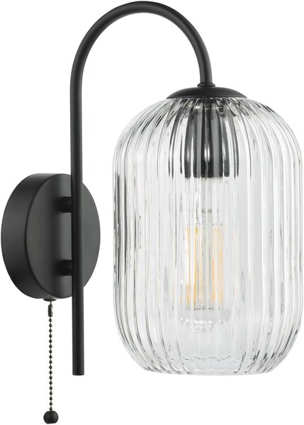 Dar Lighting modern fali lámpa idra matt fekete daridr0722-saw6508