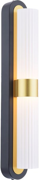 Dar Lighting modern fali lámpa hessel matt fekete arany darhes0954