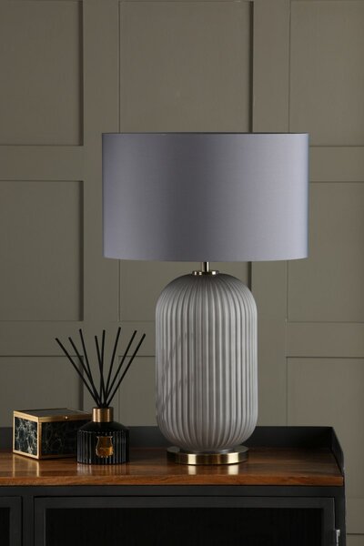 Dar Lighting modern asztali lámpa helicon antik sárgaréz szürke darhel4239