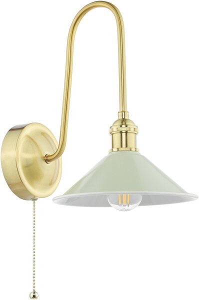 Dar Lighting modern vintage fali lámpa hadano sárgaréz taupe darhad7140-06