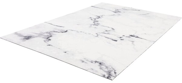 Krémszínű gyapjú szőnyeg 133x180 cm Volakas – Agnella