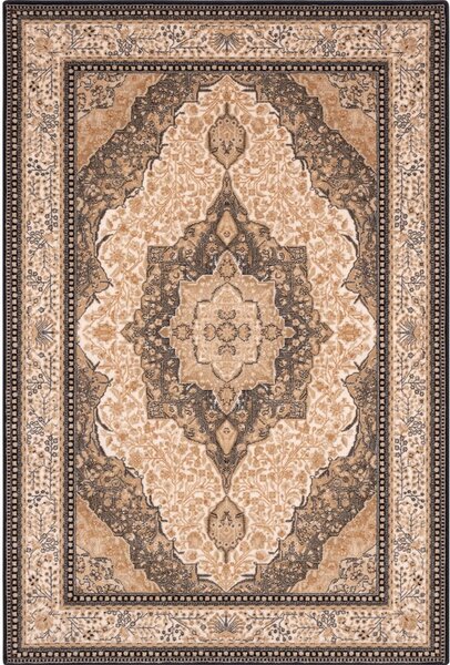 Világosbarna gyapjú szőnyeg 200x300 cm Charlotte – Agnella