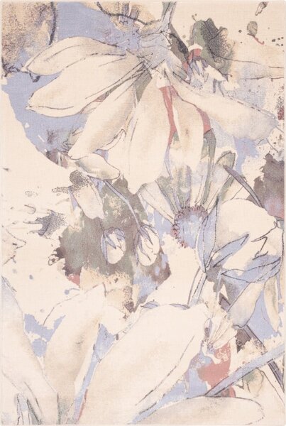 Krémszínű gyapjú szőnyeg 133x180 cm Lilia – Agnella