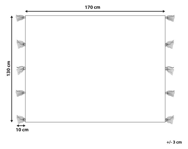 Takaró YARSELI Pamut 130 x 170 cm Bézs