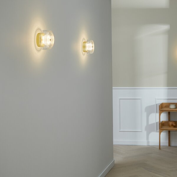 Fali Lámpa LOOM DESIGN, Glow, dimmable, Arany / Sárgaréz, Nappali, Műanyag, Modern