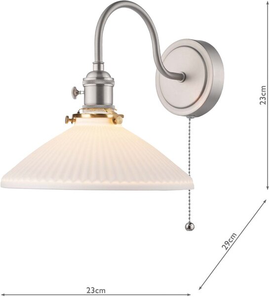 Dar Lighting vintage fali lámpa hadano antik króm darhad0761-10