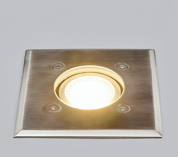 Spotlámpa Lindby, Insa, dimmable, Fémes, Terasz, Rozsdamentes acél, Modern