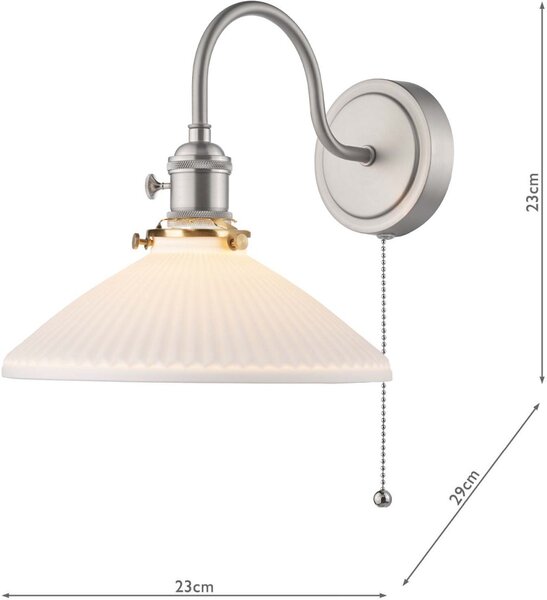 Dar Lighting vintage fali lámpa hadano antik króm darhad0761-10