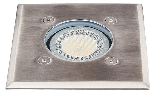 Spotlámpa Lindby, Insa, dimmable, Fémes, Terasz, Rozsdamentes acél, Modern