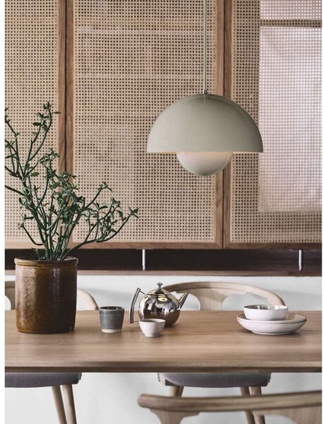 Függőlámpa &Tradition, Flowerpot VP7, dimmable, Fekete, Nappali, Fém, Dizájn