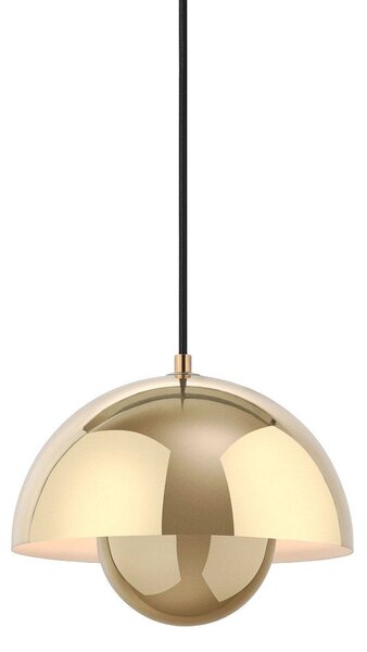 Függőlámpa &Tradition, Flowerpot VP1, dimmable, Arany / Sárgaréz, Nappali, Fém, Dizájn