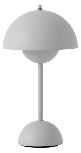 Asztali lámpa &Tradition, Flowerpot VP9, dimmable, Szürke, Nappali, Műanyag, Dizájn