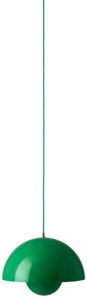Függőlámpa &Tradition, Flowerpot VP7, dimmable, Zöld, Nappali, Fém, Dizájn