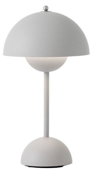 Asztali lámpa &Tradition, Flowerpot VP9, dimmable, Szürke, Nappali, Műanyag, Dizájn