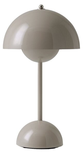 Asztali lámpa &Tradition, Flowerpot VP9, dimmable, Szürke, Nappali, Műanyag, Dizájn