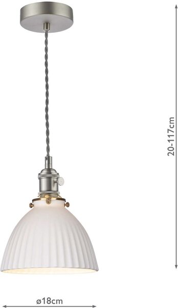 Dar Lighting modern függeszték hadano antik króm darhad0161-09