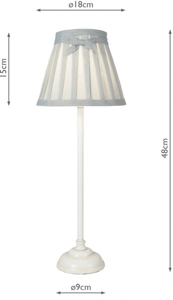 Dar Lighting modern skandináv asztali lámpa grace fehér dargra422