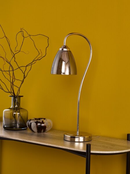 Dar Lighting modern asztali lámpa glynis polírozott nikkel dargly4238