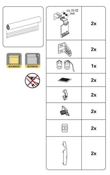Sötétszürke roló 42,5x150 cm Mini Termo – Gardinia