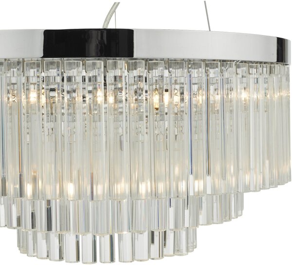 Dar Lighting glamour modern függeszték giovana króm átlátszó dargio0508
