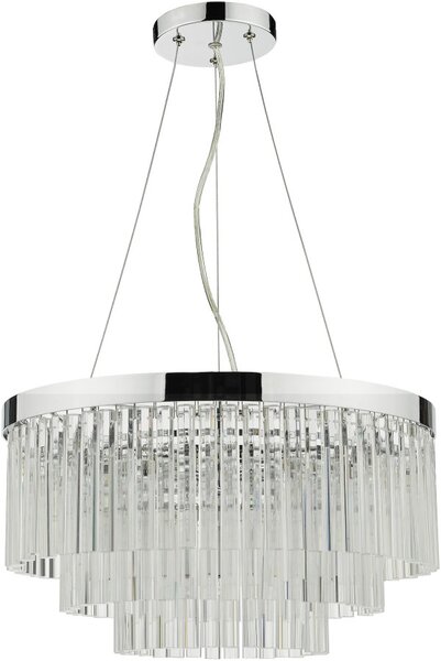 Dar Lighting glamour modern függeszték giovana króm átlátszó dargio0508