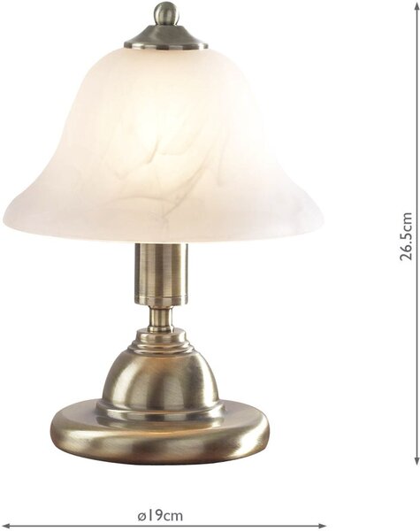 Dar Lighting klasszikus asztali lámpa gloucester antik sárgaréz darglo4075