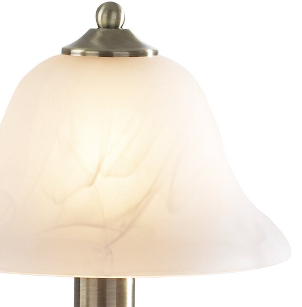 Dar Lighting klasszikus asztali lámpa gloucester antik sárgaréz darglo4075