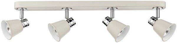 Dar Lighting modern spot lámpa fry krém csiszolt króm darfry8433
