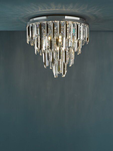 Dar Lighting glamour kristály modern mennyezeti lámpa fuentes csiszolt króm darfue4850
