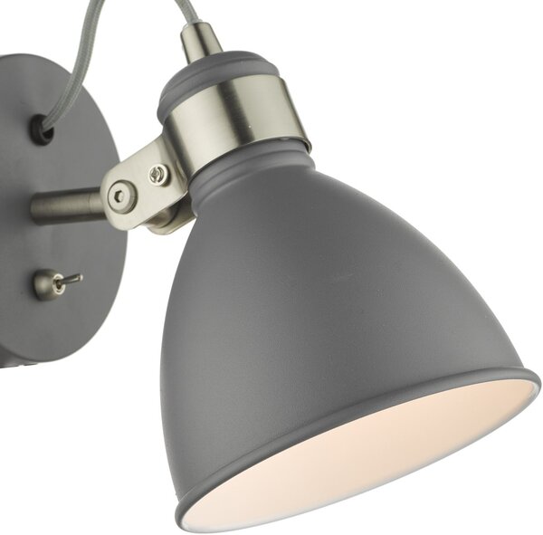 Dar Lighting modern spot lámpa frederick szürke darfre0737