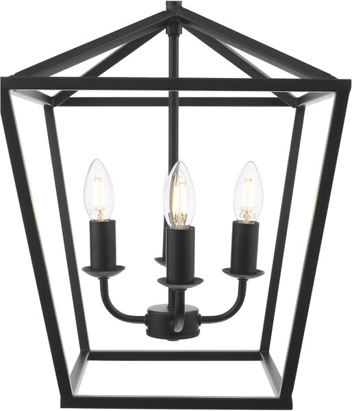 Dar Lighting klasszikus függeszték fionn matt fekete darfio0422