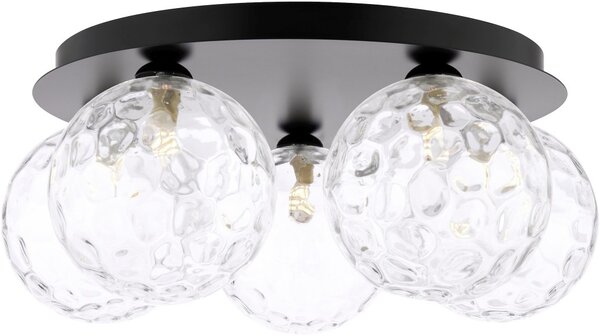 Dar Lighting modern mennyezeti lámpa foley matt fekete darfol5422-12