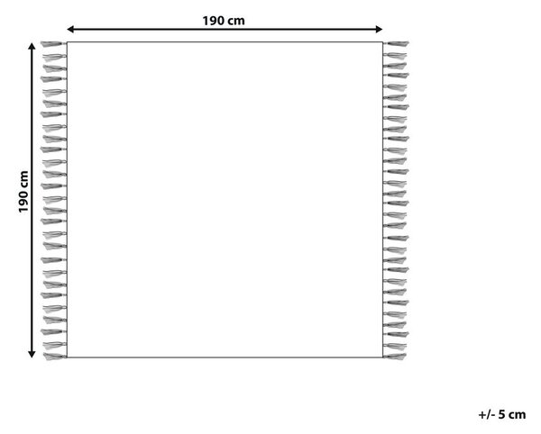 Takaró CHACK Pamut 190 x 190 cm Bézs