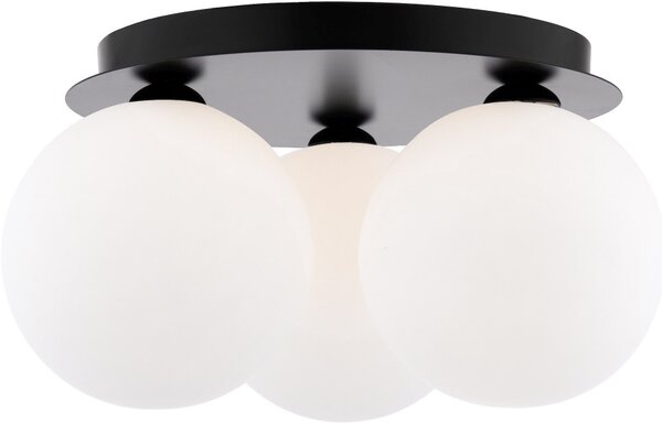 Dar Lighting modern mennyezeti lámpa foley matt fekete opál darfol5322-23