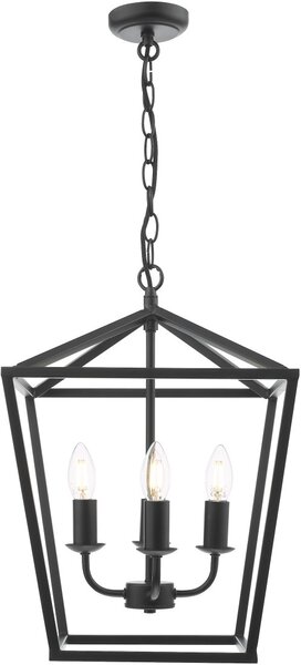 Dar Lighting klasszikus függeszték fionn matt fekete darfio0422