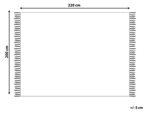 Takaró CHACK Pamut 200 x 220 cm Bézs