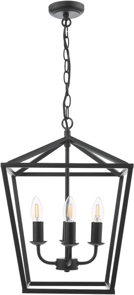 Dar Lighting klasszikus függeszték fionn matt fekete darfio0422
