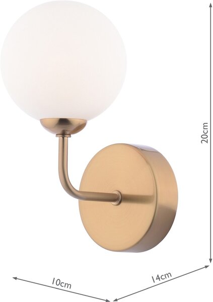 Dar Lighting modern fali lámpa feya antik bronz darfey0763-02