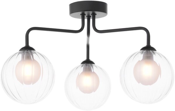 Dar Lighting modern mennyezeti lámpa feya matt fekete darfey0322-20