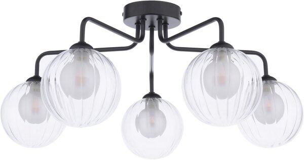 Dar Lighting modern mennyezeti lámpa feya matt fekete darfey0522-20