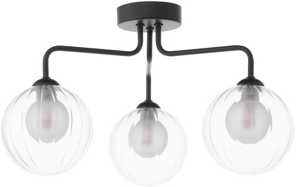 Dar Lighting modern mennyezeti lámpa feya matt fekete darfey0322-20